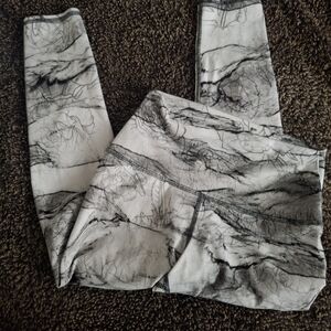 Evolution and Creation Abstract Print Leggings